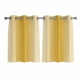 thumbnail image 1 of Yellow Ombre Kitchen Curtains Short 54 Inch Length, Modern Abstract Art Farmhouse Gradient Grommet Top Bedroom Living Room Curtains, Light Filtering Cafe Curtain Drapes 2 Panels Set 84''x54'', 1 of 9