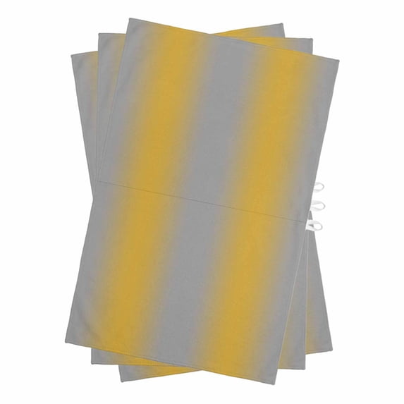 Yellow Ombre Kitchen Towels Set of 3, Water Absorbent Dish Towel, Grey Modern Art Farmhouse Decorative Hand Towels - Quick Drying Cloth for Cooking Baking, 18x28 Inch