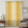 thumbnail image 1 of Yellow Ombre Sheer Curtains 45 Inches Long, Modern Abstract Art Farmhouse Gradient Light Filering Curtains, Breathable Simi Curtain Privacy Drapes for Kitchen Bathroom Small Window Treatment, 1 of 9