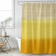 thumbnail image 1 of Yellow Ombre Shower Curtain Set, Waterproof Shower Curtains for Bathroom, Modern Abstract Art Abstract Washable Fabric Cloth Bath Curtain for Bathtub Decoration with Hooks 60x72 Inches, 1 of 9