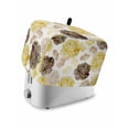 thumbnail image 1 of Yellow Ombre Spring Floral Toaster Cover 4 Slice, Large Kitchen Appliance Covers, Summer Botanical Flowers Toaster Oven Cover with Loop, Bread Machine Cover Polyester Dust Cover Protection, 1 of 4