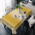 thumbnail image 1 of Yellow Ombre Table Cloth Waterproof Tablecloths, Farmhouse Yellow Gradient Modern Art Tablecloth Dining Table Cover for Kitchen Party Tabletop Outdoor, Rectangle Tablecloth 60x120 Inch, 1 of 9