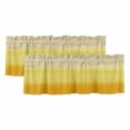 thumbnail image 1 of Yellow Ombre Valances for Windows, Decorative Rod Pocket Window Valance Curtains, Modern Abstract Art Abstract Short Curtain Drapes for Kitchen/Bathroom/Living Room, 2 Panels, 54" W x 18" L, 1 of 8