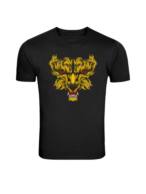 Yellow Oni Demon Mask Japanese Graphic Design Everyday T-Shirt