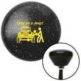 thumbnail image 1 of Yellow Only on a Jeep Black Retro Metal Flake Shift Knob with M16 x 1.5 Insert Auto Brody, 1 of 1
