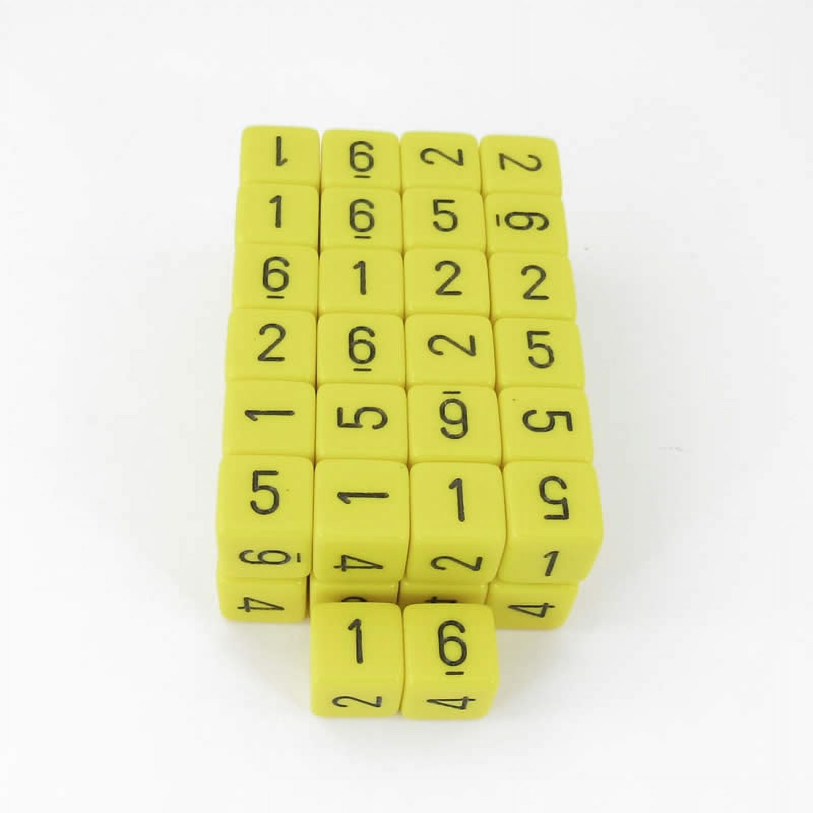 Yellow Opaque D3 Dice (Pack Of 12) - 16mm, Black Numbers, For Gaming & Tabletop Fun - View #8