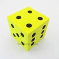 thumbnail image 1 of Yellow Opaque Foam Die with Black Dots D6 100mm (4in) Pack of 1 Die Koplow Games, 1 of 3