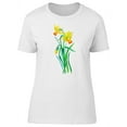 thumbnail image 1 of Yellow Orange Daffodil Flowers T-Shirt Women -Image by Shutterstock, Female Medium, 1 of 4