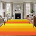 thumbnail image 1 of Yellow Orange Ombre Area Rugs 5'x7', Washable Small Throw Rugs for Laundry Room Playroom, Vertical Striped Gradient Modern Indoor Outdoor Rug Non-Slip Low Pile Carpet Runner Reversible Floor Mats, 1 of 8