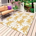 thumbnail image 1 of Yellow Orange Palm Tree Outdoor Rug for Patio/Deck/Porch, Non-Slip Large Area Rug 4 x 6 Ft, Summer Tropical Tree Coastal Beach Indoor Outdoor Rugs Washable Area Rugs, Camping Rug Carpet Runner, 1 of 8