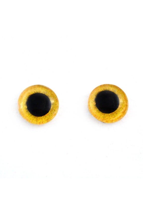Yellow Owl Glass Eyes
