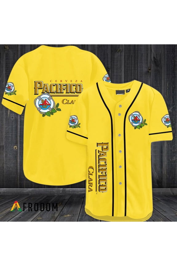 Yellow Pacifico Beer Baseball Jersey - Hot Sale 2026