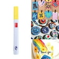 thumbnail image 1 of Yellow Paint Markers, 1 Pack Oil-Based Waterproof Quick Dry Permanent Paint Pen Set for Rocks Painting, Wood, Fabric, Plastic, Canvas, Glass, Mugs, Metal, Tire, Stone, DIY Craft, 1 of 7