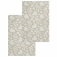 thumbnail image 1 of Yellow Paisley Kitchen Dish Towels for Drying Dishes Set of 2, Ethnic Vintage Floral Botanical Abstract Waffle Weave Microfiber Hand Tea Bathroom Towels Quick Dry & Absorbent Towel 15.7x23.6, 1 of 7
