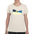 thumbnail image 1 of Yellow Parasol At Beach T-Shirt Women -Wilfred Hildonen Designs, Female Small, 1 of 4