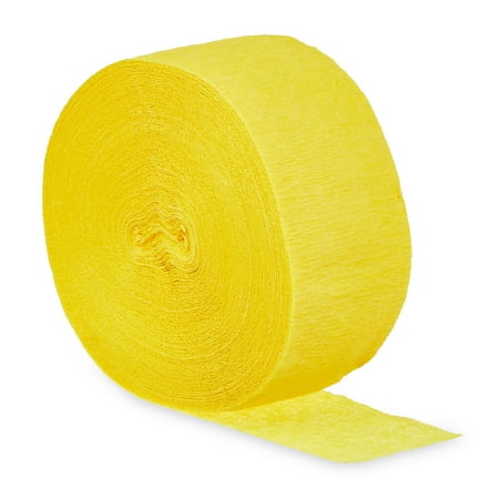 Yellow Paper Party Streamer, 150', by Way To Celebrate