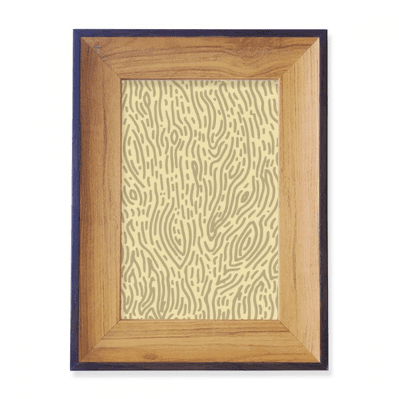Yellow Patterns Bark Fingerprint Photo Frame Exhibition Display Art Desktop Painting