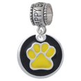 thumbnail image 1 of Yellow Paw on Black Disc - Happy Birthday Charm Bead, 1 of 1