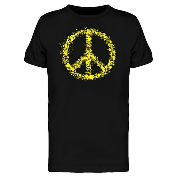 Yellow Peace T-Shirt Men -Image by Shutterstock, Male 3X-Large