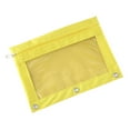 thumbnail image 1 of Yellow Pencil Case with Transparent Window for Binder Storage, Oxford Cloth Transparent Window Binder Pencil Pouch, Window Pen Case, Zipper Closure Multi-Functional as Pencil Case or Cosmetic Bag, 1 of 2