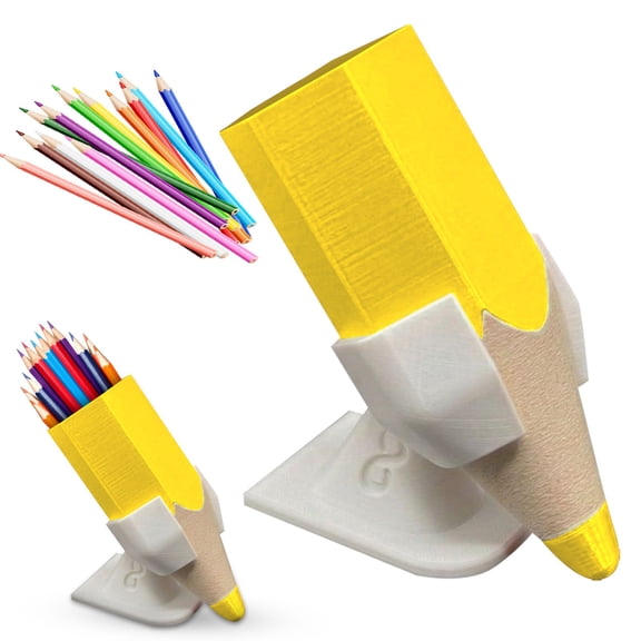 Yellow Pencil Shaped Organizer, Office Desk – Under $5