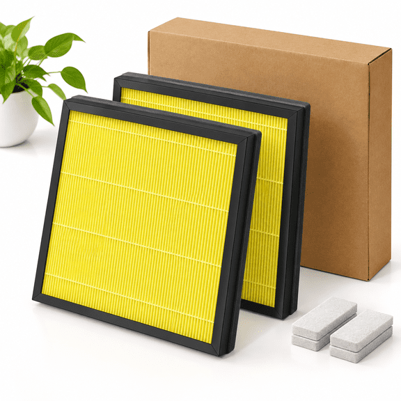 Yellow Pet Care Filters 2 Packs Replacement For HAP605 HAP607 Air Purifiers