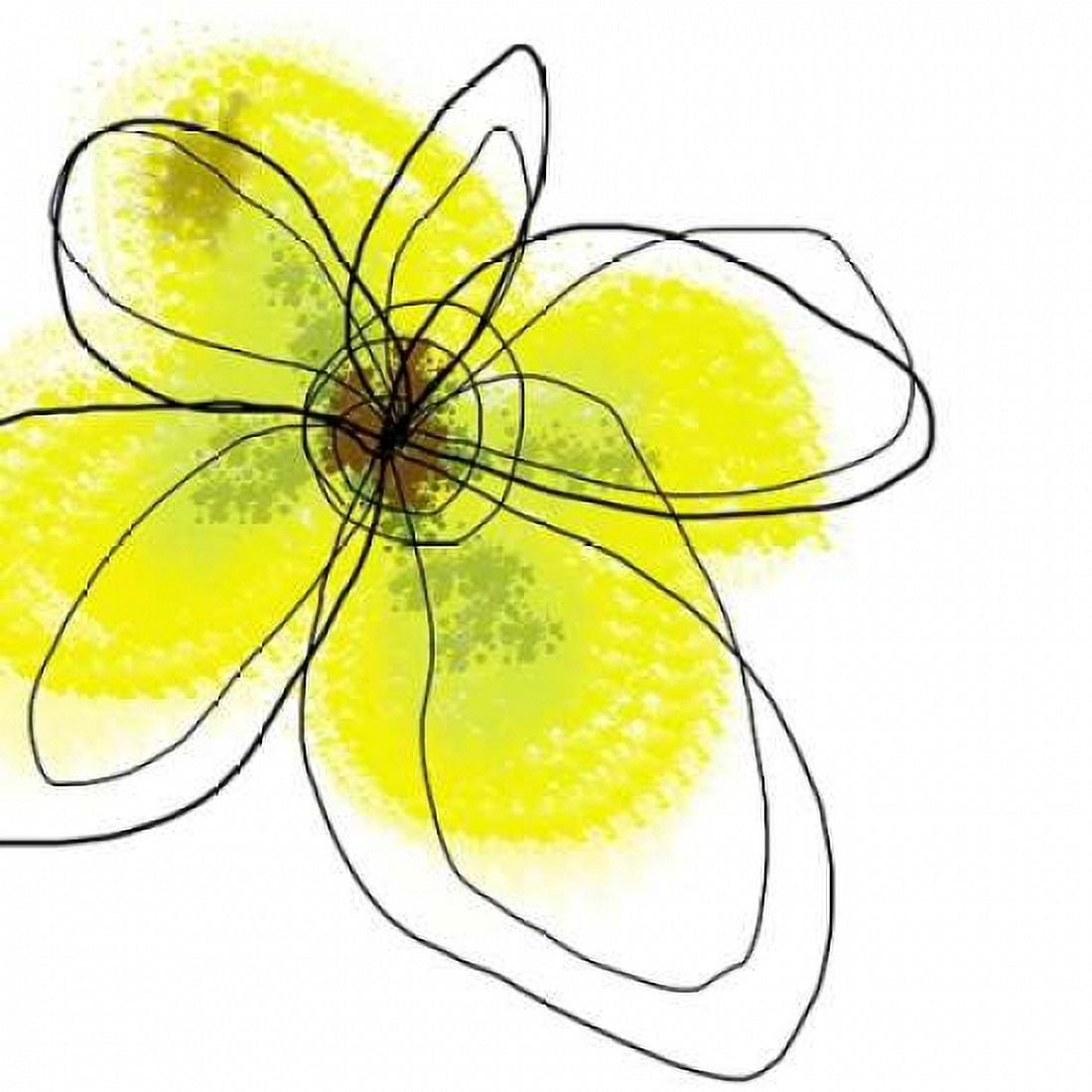 Yellow Petals Four Canvas Art - Jan Weiss (24 x 24)