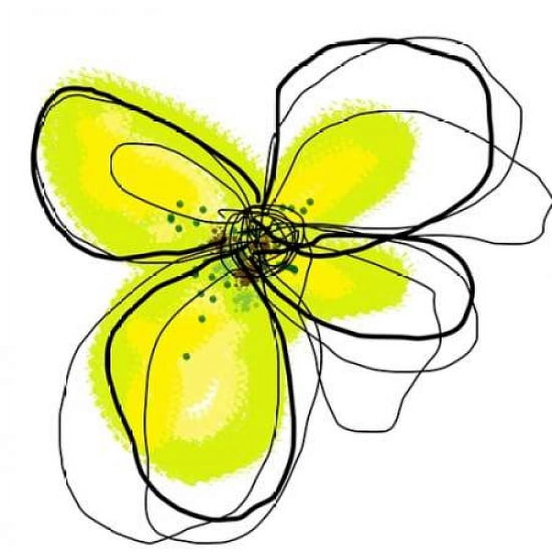 Yellow Petals One Canvas Art - Jan Weiss (24 x 24)