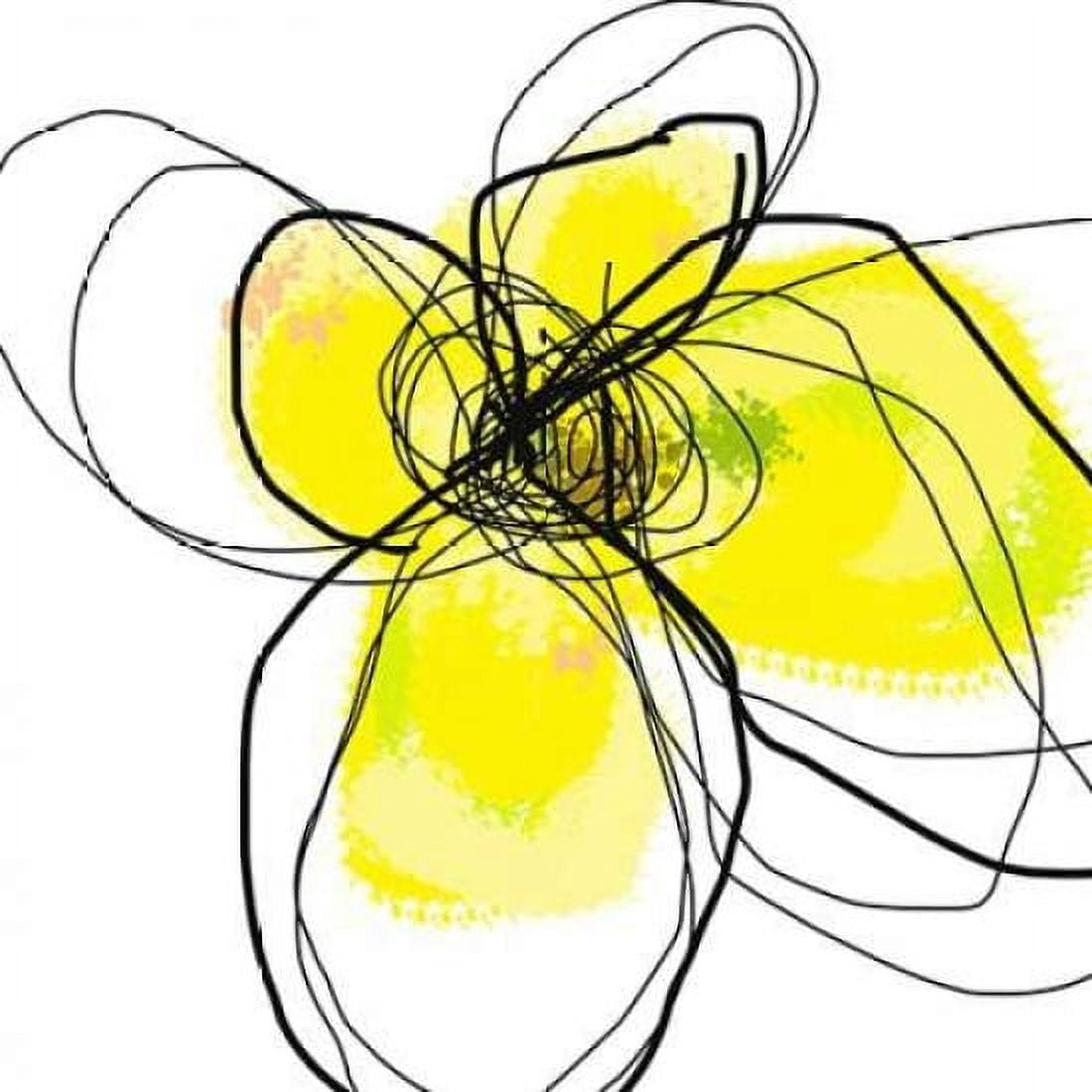 Yellow Petals Three Canvas Art - Jan Weiss (24 x 24)