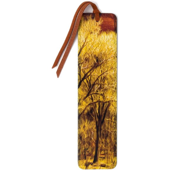 Yellow Photograph by Mike DeCesare on Handmade Wooden Bookmark - Made in