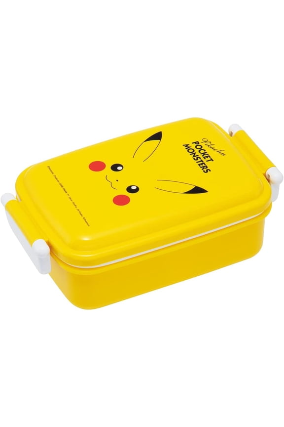 Yellow Pikachu Lunch (Bento) Box from Japan by Skater. 450ml (15.22 fl. oz.)
