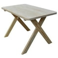 thumbnail image 1 of Yellow Pine Crossleg Table – Size 4ft &amp; 5ft, 1 of 13