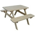 thumbnail image 1 of Yellow Pine Picnic Table with Attached Benches Size 6ft and 8ft, 1 of 18