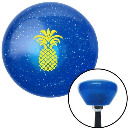 Yellow Pineapple Blue Retro Metal Flake Shift Knob with M16 x 1.5 Insert Shifter Brody