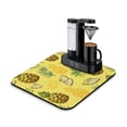 thumbnail image 1 of Yellow Pineapple Dish Drying Mat, Tropical Hawaiian Fruit Summer Exotic Absorbent Kitchen Mat, 1 of 4