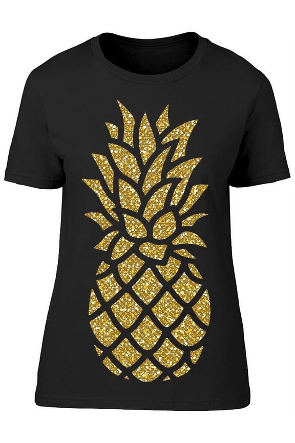 Yellow Pineapple Graphic T-Shirt Women -Image by Shutterstock, Female Small