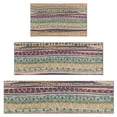 thumbnail image 1 of Yellow and Pink Geometric Boho Pattern Kitchen Rugs Sets Of 3,Kitchen Runner Rugs Non Skid Washable,Decorative Kitchen Floor Mats for Kitchen,Sink,Laundry,17"x30"+ 17"x47" + 17"x59", 1 of 6