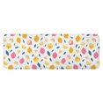 thumbnail image 1 of Yellow Pink Lemon Fruit Leaves White Pattern Kitchen Rug Mat,Kitchen Runner Rugs Non Skid Washable,Decorative Kitchen Floor Mats for Kitchen,Sink,Laundry,17"x47.2", 1 of 7