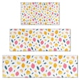 thumbnail image 1 of Yellow Pink Lemon Fruit Leaves White Pattern Kitchen Rugs Sets Of 3,Kitchen Runner Rugs Non Skid Washable,Decorative Kitchen Floor Mats for Kitchen,Sink,Laundry,17"x30"+ 17"x47" + 17"x59", 1 of 6