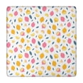 thumbnail image 1 of Yellow Pink Lemon Fruit Leaves White Pattern Square Fitted Tablecloth with Elastic Edge,Square Table Cover,Washable Elastic Table Cover for Home Kitchen Party Decor 34"x34", 1 of 6