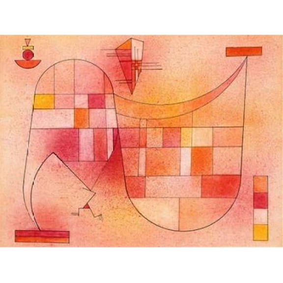 Yellow Pink Poster Print by Wassily Kandinsky (11 x 14)