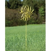 Yellow Pinwheel Wind Spinner 22"