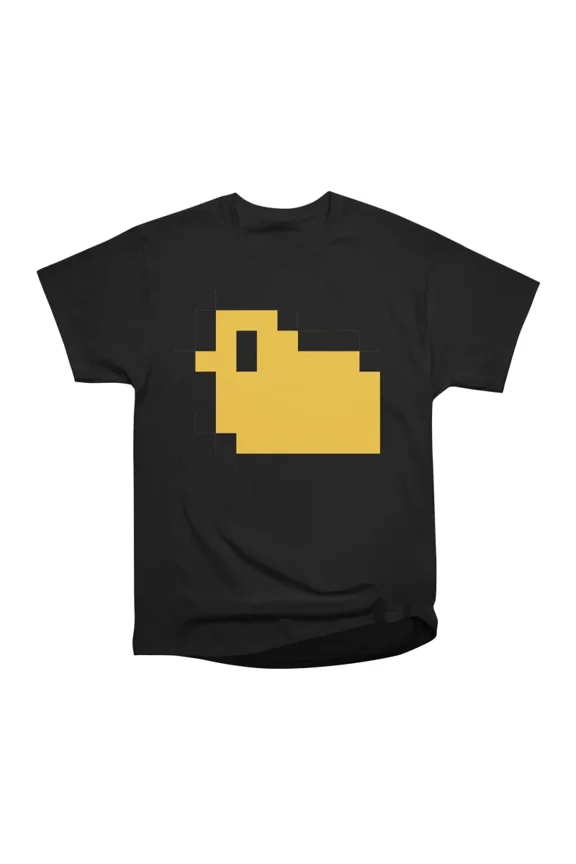 Yellow Pixel Duck T-Shirt Tee Gift For Him Merch For Her Apparel For Friend