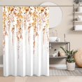 thumbnail image 1 of Yellow Plant Shower Curtain Set Thick Fabric-72" x 72", Eucalyptus Leaf Shower Curtains for Bathroom Succulent Botanical Bathroom Decor, 1 of 6