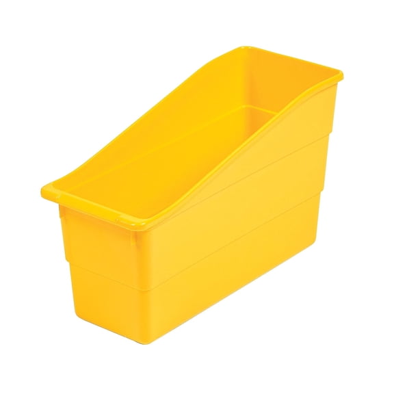 Fun Express Plastic Desktop Storage Organizer with 6 Pieces, Yellow, 6 Count