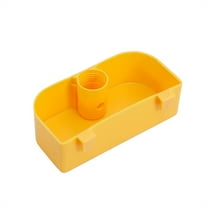 Yellow Plastic Hummingbird Feeders for Outdoors, Bird Cage Hanging Box Trough Food Box Trough Plastic, Garden Decorations for Bird Lover (1Pc)