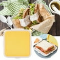 thumbnail image 1 of Yellow Plastic Sandwich Container with Lid, Bread Storage Box for Lunch Boxes and Meal Prep, 1 of 9