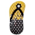 thumbnail image 1 of Yellow Polka Dot Flip Flop Design Manicure Set New, 1 of 3
