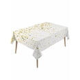 thumbnail image 1 of Yellow Polka Dot Table Cloth, Ombre Abstract White Monochrome Waterproof Tablecloth for Rectangle Tables, Reusable Washable Fabric Table Cover for Restaurant Kitchen Dining Tables 60"x120", 1 of 6