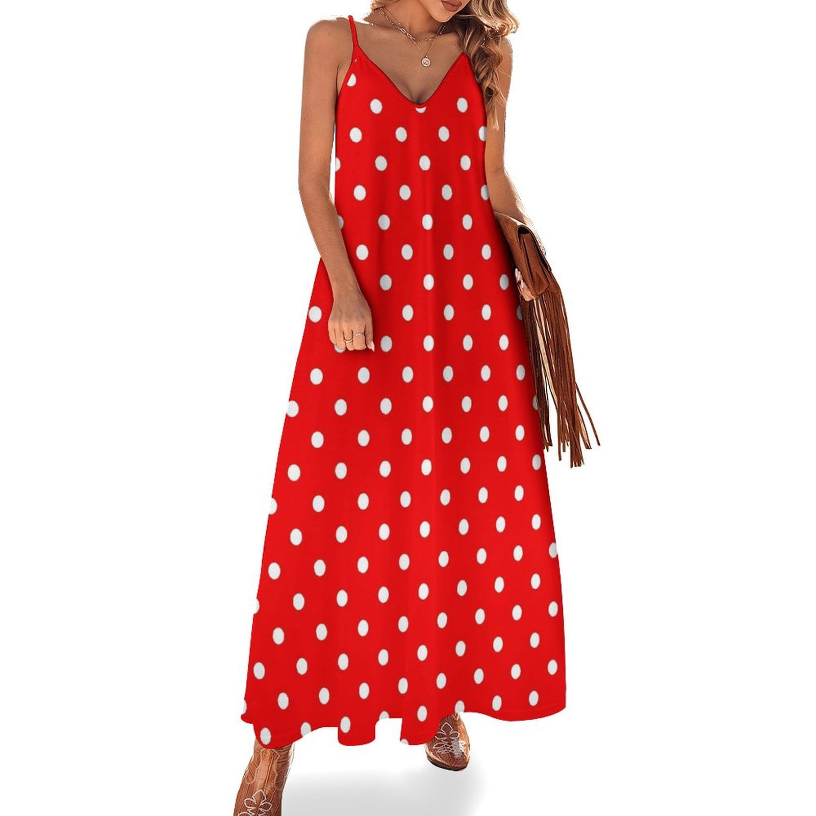 red dress with yellow polka dots Red and Yellow Polka Dots